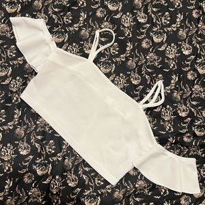 10Y White Off Shoulder Blouse